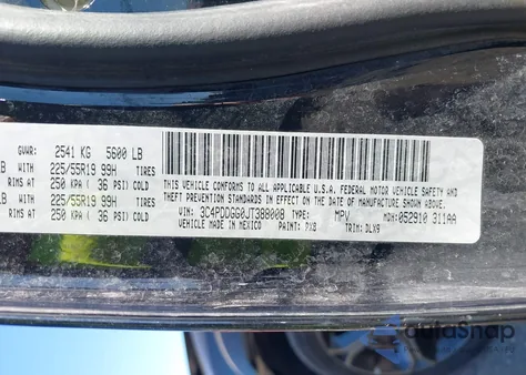 2018 Dodge Journey Crossroad Awd из США, поврежденный, VIN 3C4PDDGG0JT388008